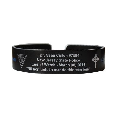 Cullen, Tpr. Sean Bracelet  Black Aluminum 6"